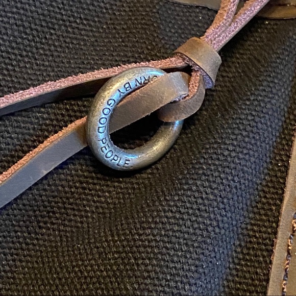 Beryll Black & Brown Canvas Leather Tote with studded design - Picture 17 of 17